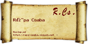 Répa Csaba névjegykártya